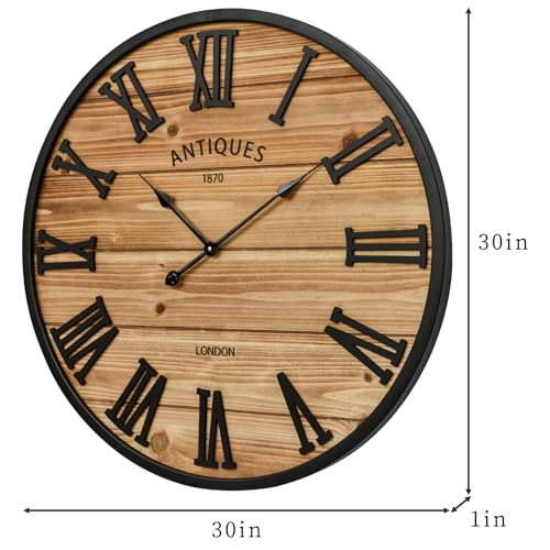 30 Inch Farmhouse Wall Clock