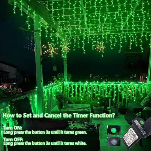 Green Halloween Lights (33 Foot)