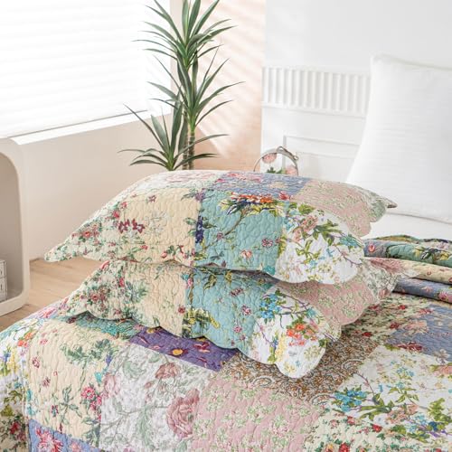 Oversized King Bedspreads Patchwork Quilt Set