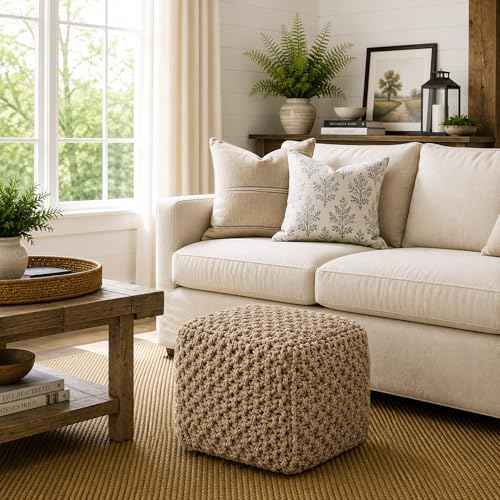 Square Pouf Ottoman