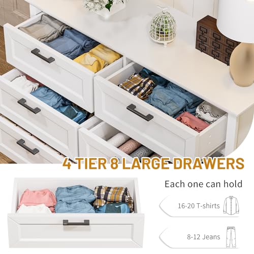 Odeekea White Dresser for Bedroom
