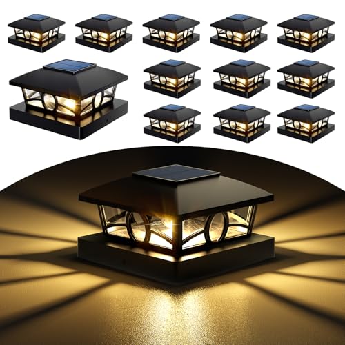 Solar Post Cap Lights (12 Count)