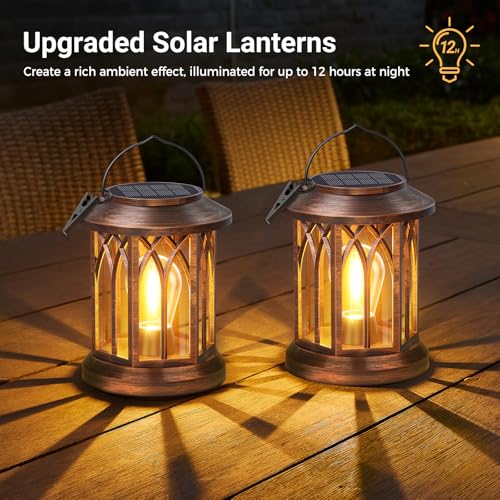 Solar Lanterns Outdoor Hanging 6 Pack (6 Count)