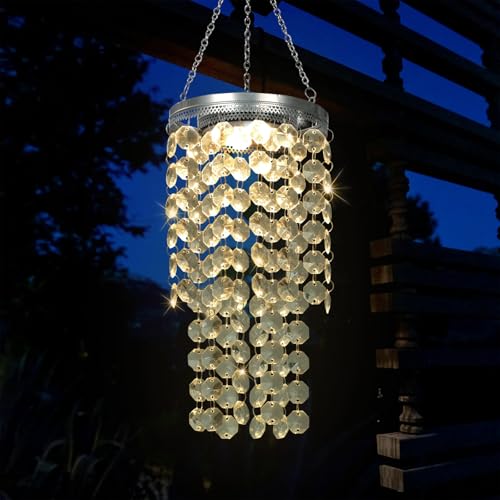 Hanging Solar Chandelier Light Outdoor Waterproof