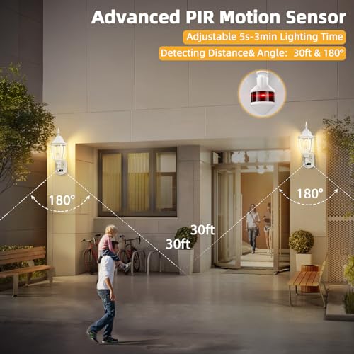 Motion Sensor Outdoor Wall Lights Fixtures (2 Count)