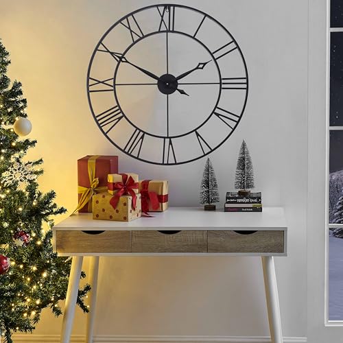 Large 30 Inch Wall Clocks for Living Room Decor