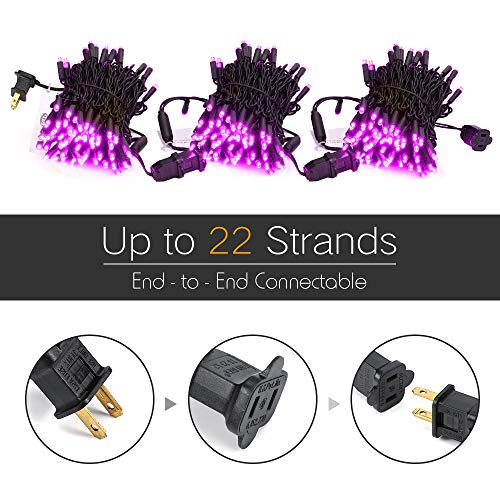 5MM Wide Angle Halloween String Lights Purple