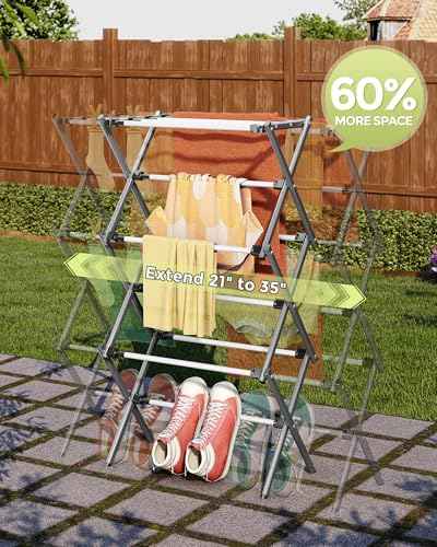 3 Tier Foldable Clothes Drying Rack