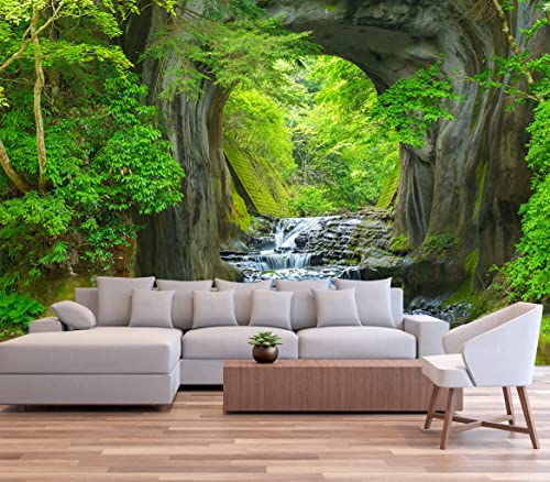 Forest Stream Wall Mural Wallpaper Large Nature Scenery