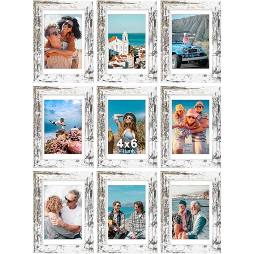 4x6 Picture Frames Set of 9 (9 Count)