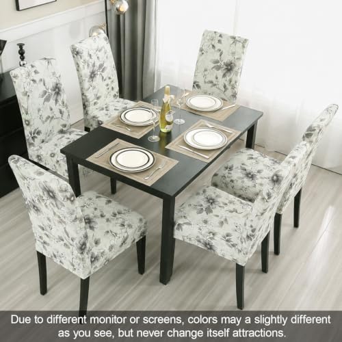 Pattern Chair Covers for Dining Room Set of 4