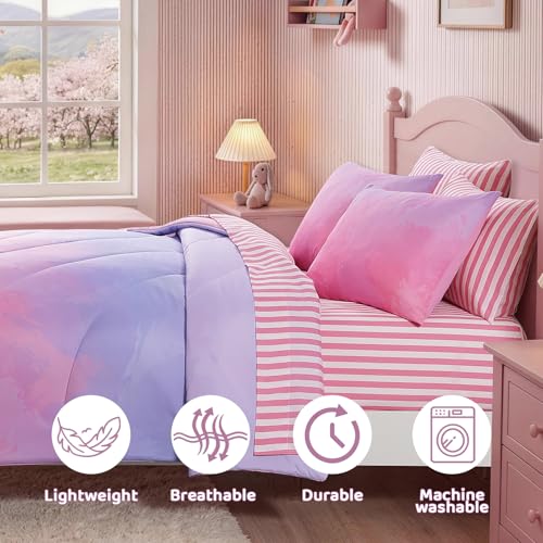 Twin Comforter Set with Sheets for Girls