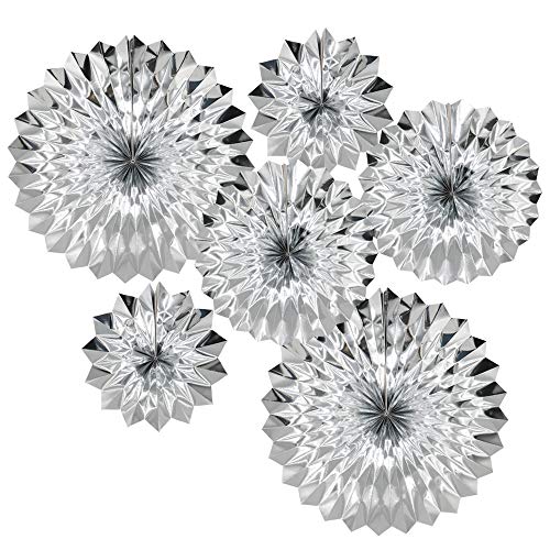 6 Pack Silver Party Decorations