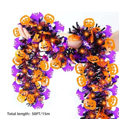 50 Ft Halloween Tinsel Garlands (50 Foot)