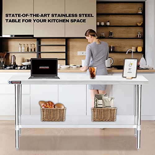 24x72 Stainless Steel Work Table