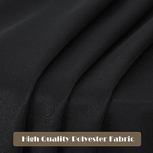 6 Pack Black Rectangle Tablecloth (6 Count)