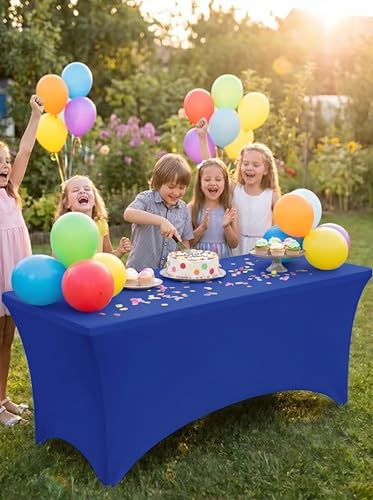 Spandex Table Cloth 2 Pack [8FT (2 Count)