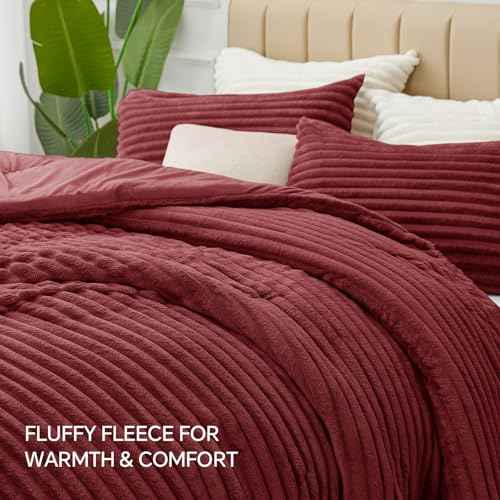 Fleece California King Comforter Set