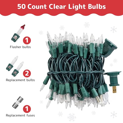 50 Count Clear Christmas Tree Lights