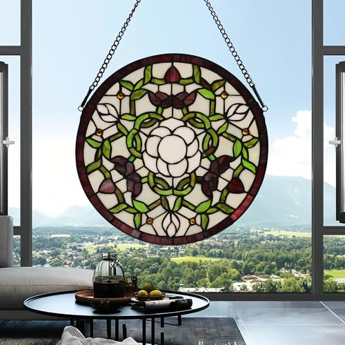 Handcrafted Stained Glass Window Panel
