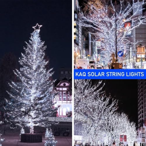 6pack 600LED Solar String Lights Outdoor Waterproof Cool White (2 Count)