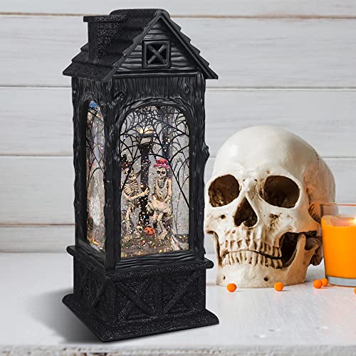 Halloween Ghost Projection Snow Globe Lantern with 6 Hour Timer