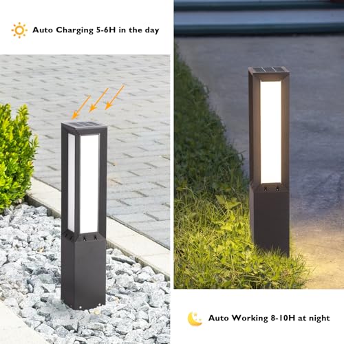 31.5" Outdoor Solar Lanterns Waterproof IP65