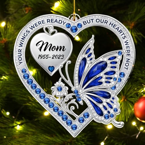 Your Wings were Ready Memorial Personalized Acrylic Ornament