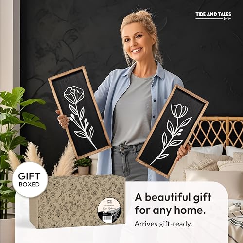 3D Vintage Black Living Room Decor (2 Count)