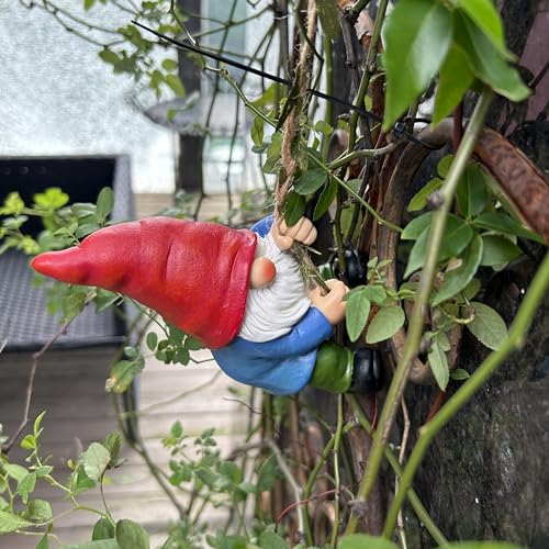 Hanging Gnome Garden Statue Decoration