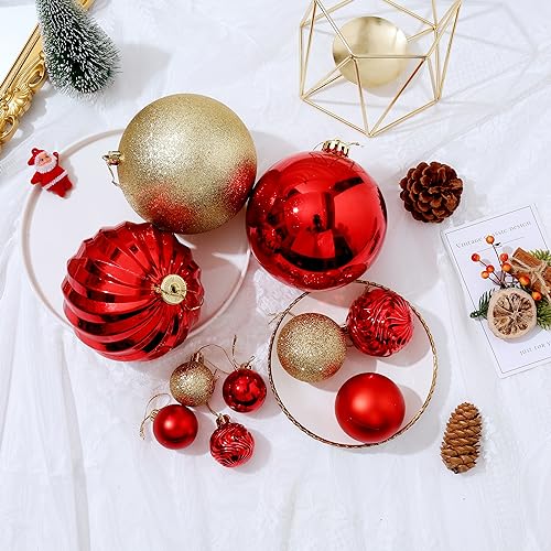 50pcs Shatterproof Christmas Ball Tree Ornaments (50 Count)