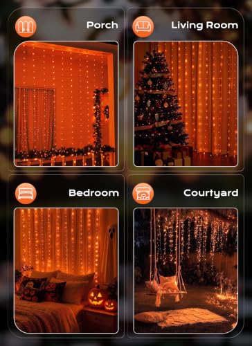300 LED Fairy Curtain Lights