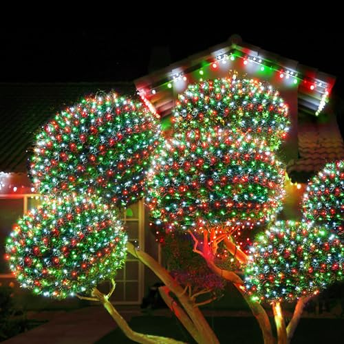 Christmas Lights Outdoor 200LED 8.4ft x 5.2ft Christmas Net Lights with 8 Modes