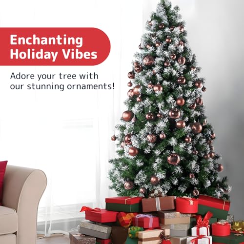 36 Pieces Champagne Christmas Ornaments Set