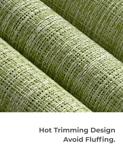 Bean Green Woven Placemats Set of 4 (4 Count)