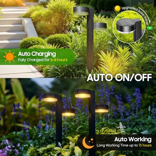 Solar Pathway Lights Outdoor Waterproof (12 Count)