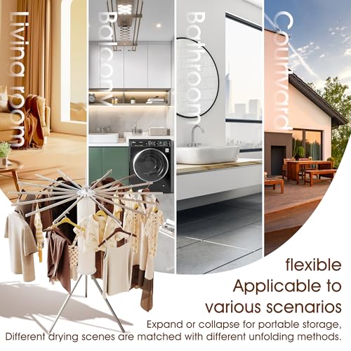Tripod Clothes Drying Rack (16 Count)