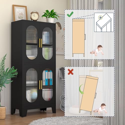 Black Kitchen Pantry Cabinet