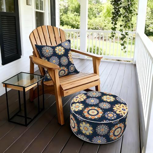 Inflatable Stool Ottoman Footrest with Handle