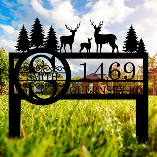 Personalized Deer Wildlife Decor for Outside
