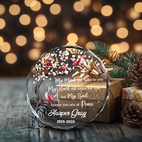 Personalized Cardinal Christmas Ornament Red Bird Ornament Christmas Memorial Birthday for Family Friends