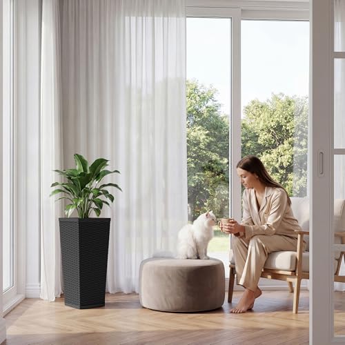 Resin 24'' Tall Planters (2 Count)
