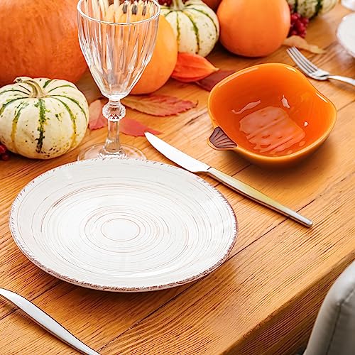 Fall Pumpkin Ramekins 6 oz Oven Safe Ceramic Bowls (24 Count)