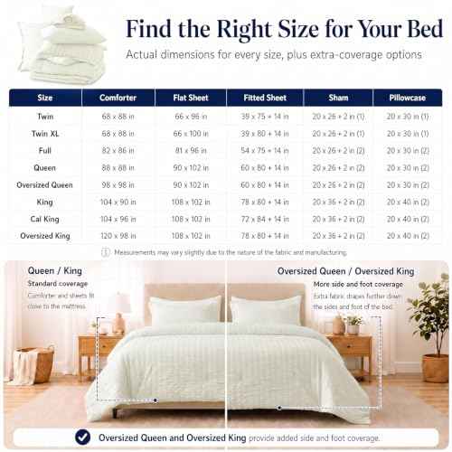 Oversized King Comforter Set 120x98 in