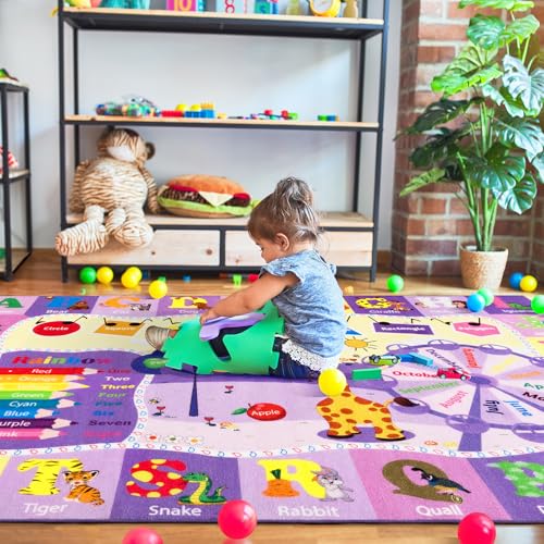 BENRON 3x5 Playroom Rug for Kids Washable