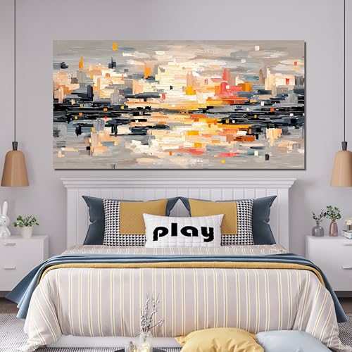 Abstract Wall Art Decor Large Wall Art for Living Room Abstract Canvas Art Wall Decor Modern Colorful Wall Art Prints Canvas Wall Art Pictures Artwork for Walls Bedroom Office Decor 29" X 58"