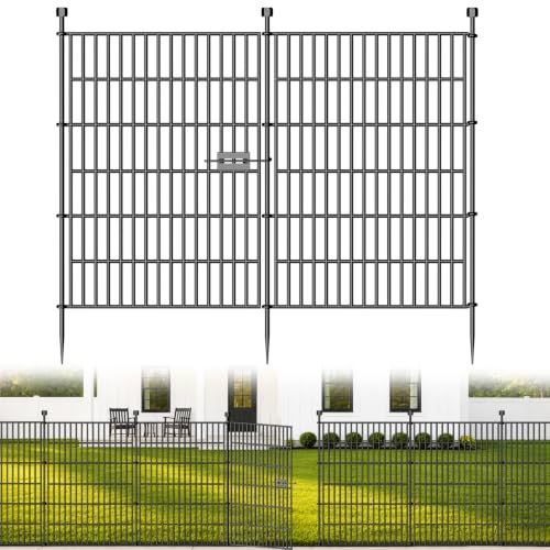 No Dig Garden Fence Outdoor for Yard (39.294000000000004 Sq Ft)
