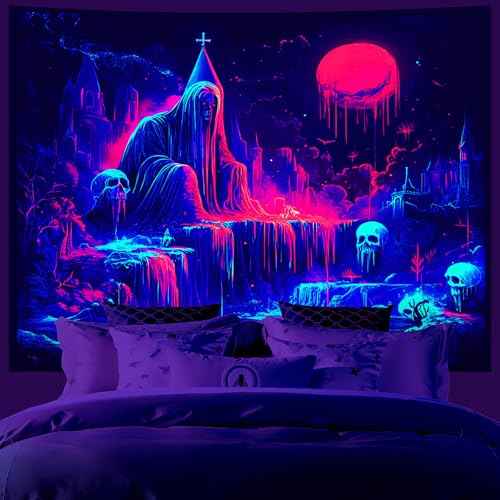 UV Reactive Halloween Tapestry
