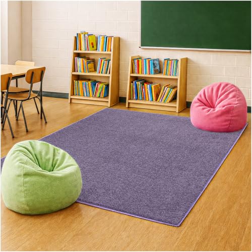 Soft & Colorful 8' x 12' Kids Classroom Area Rug