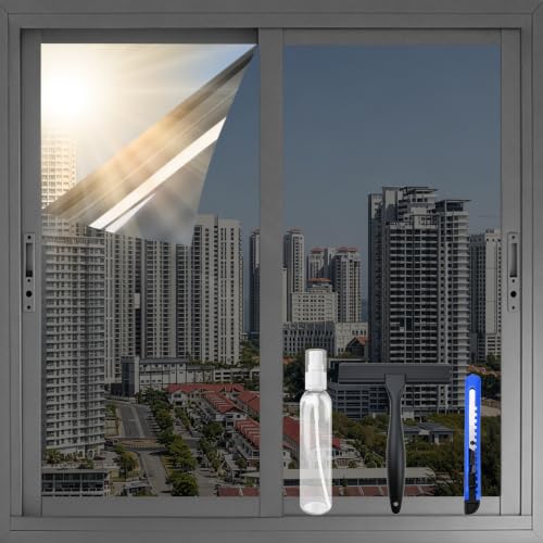 One Way Window Privacy Film with Tools (9.49 Sq Ft)